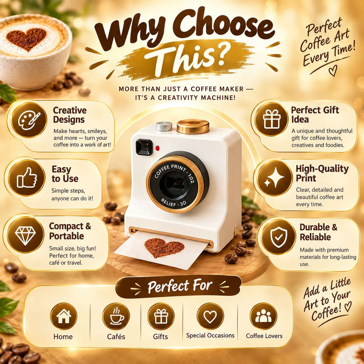 LatteLuxe Coffee Art Printer
