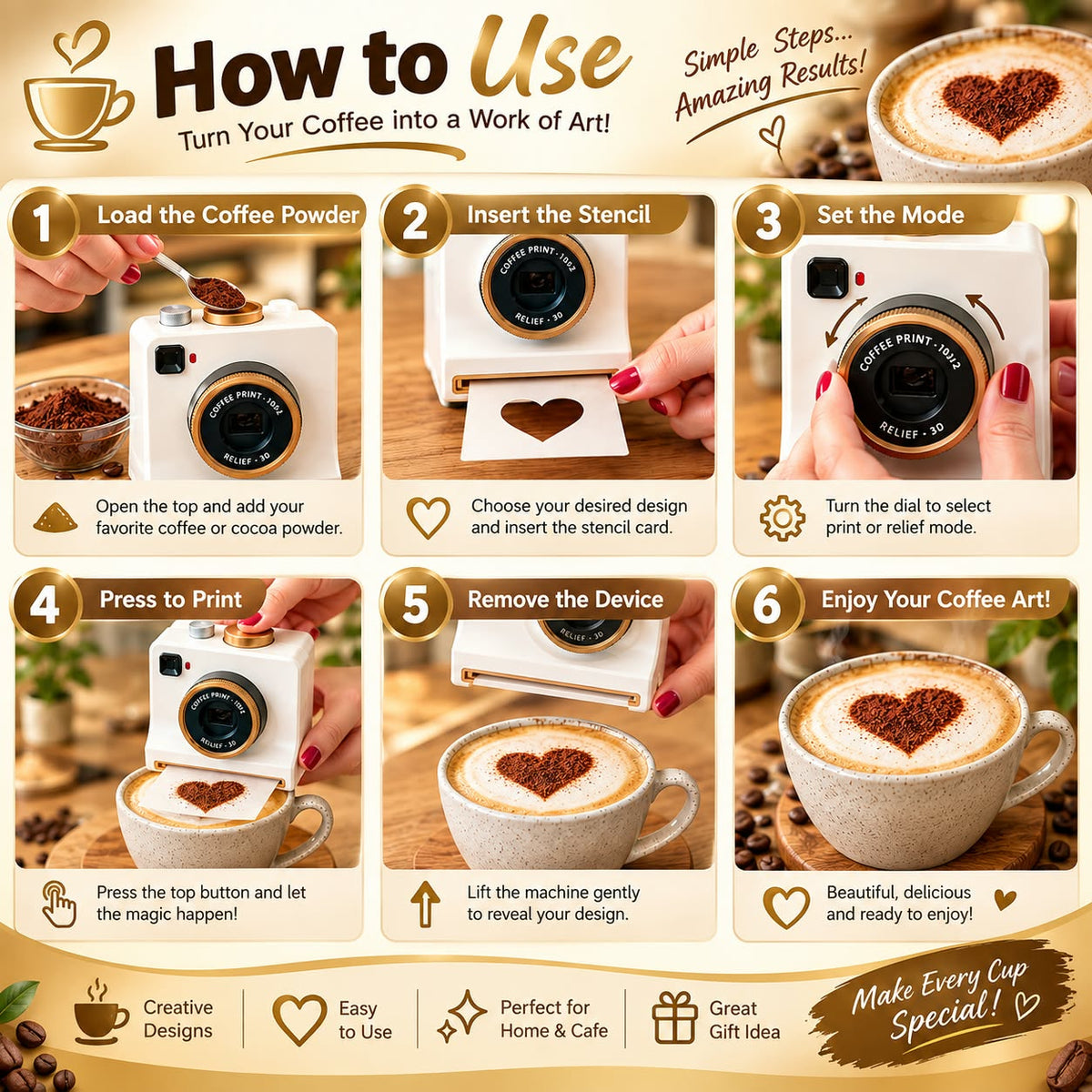 LatteLuxe Coffee Art Printer